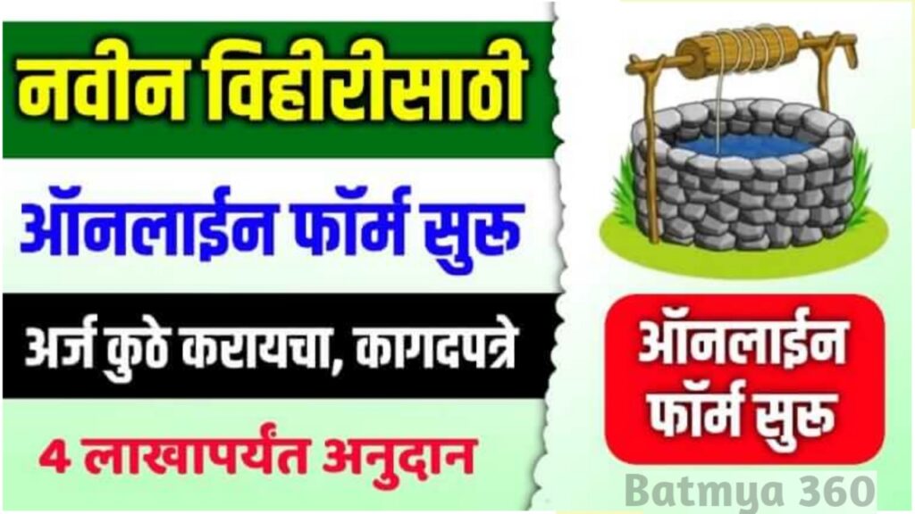 नवीन विहीरीसाठी ऑनलाईन अर्ज सुरू ; असा करा ऑनलाईन अर्ज | Navin Vihar Anudan Yojna Apply 2024