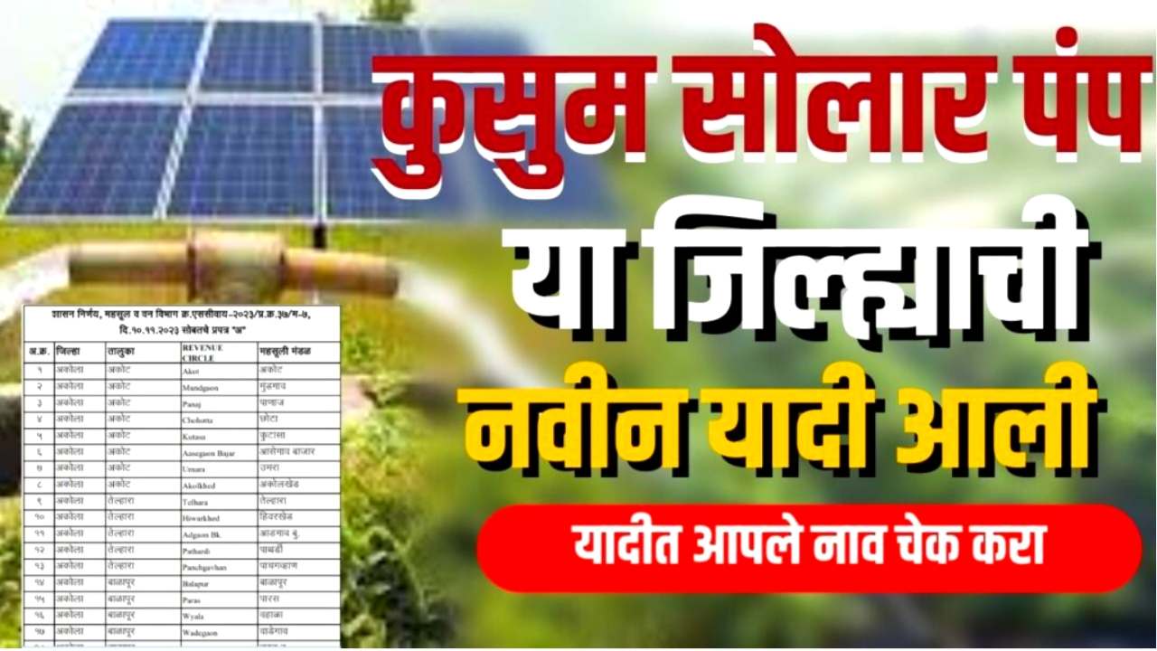 IMG COM 202402091752228410 Kusum Solar Pump : कुसुम सोलर पंप PDF यादी जाहीर! यादीत आपले नाव पहा