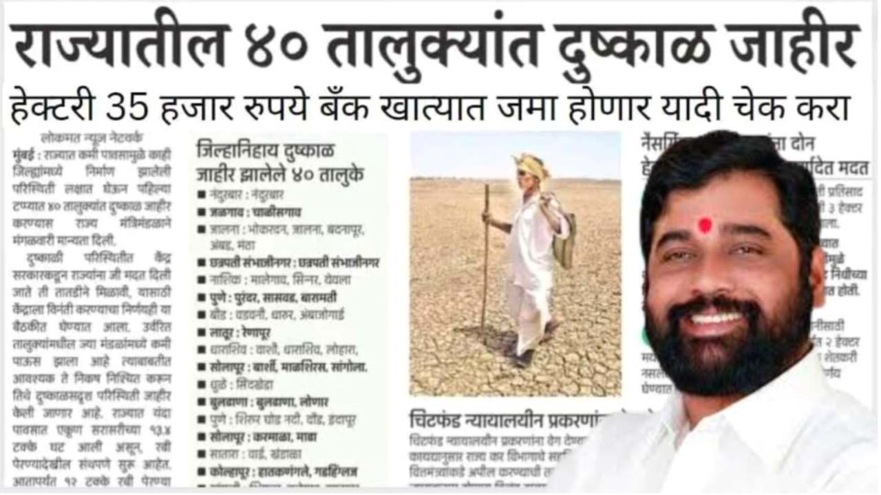 Drought declared in Maharashtra taluka